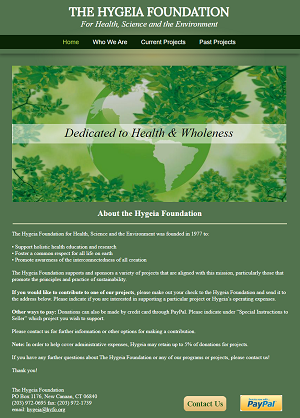 donate to PET via Hygeia